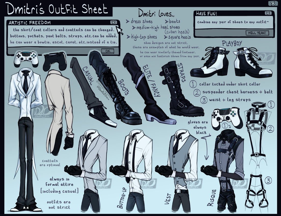 Dmitri&#39;s outfit sheet [sona @ me]