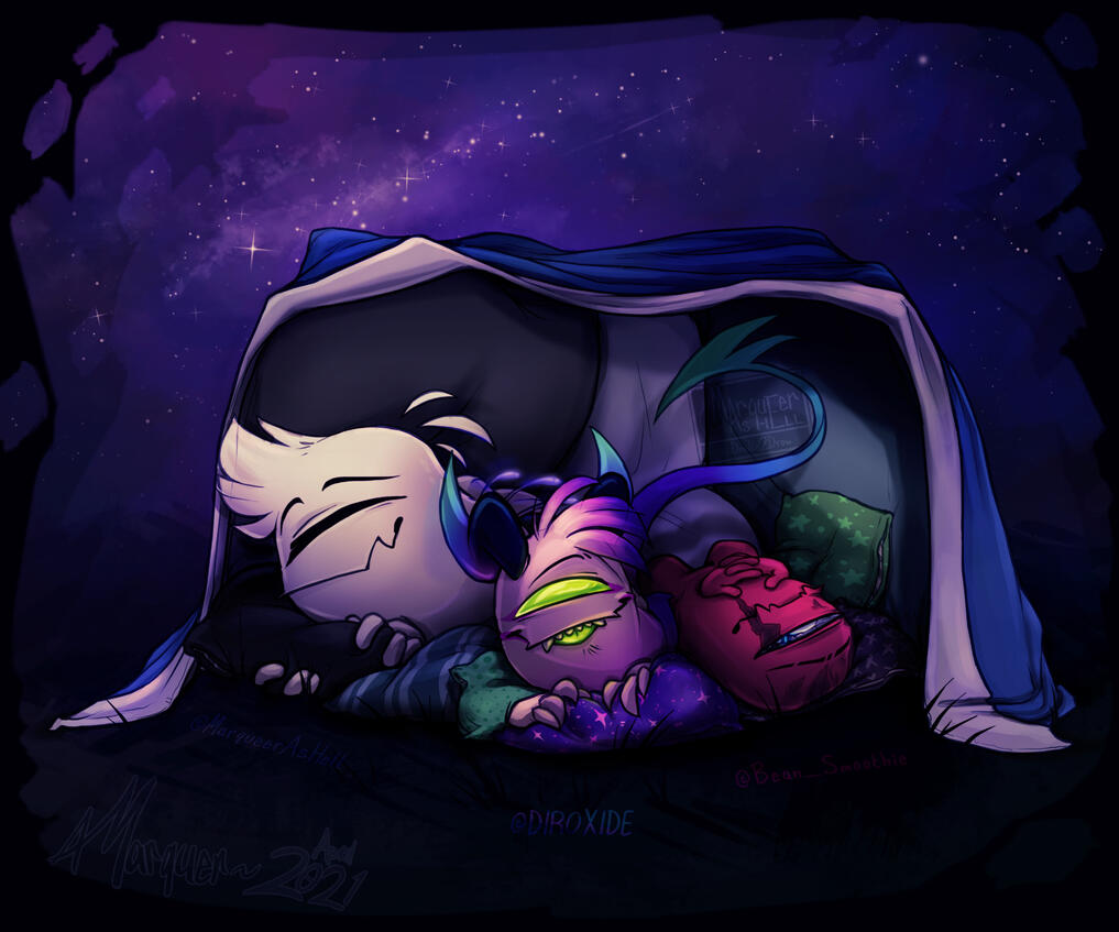 pillow fort !! [OCs @ me, @DIROXIDE, and smoothie]