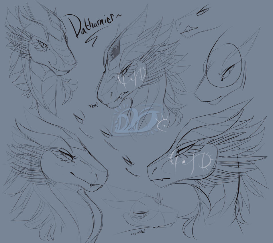 Dathamier expression sheet